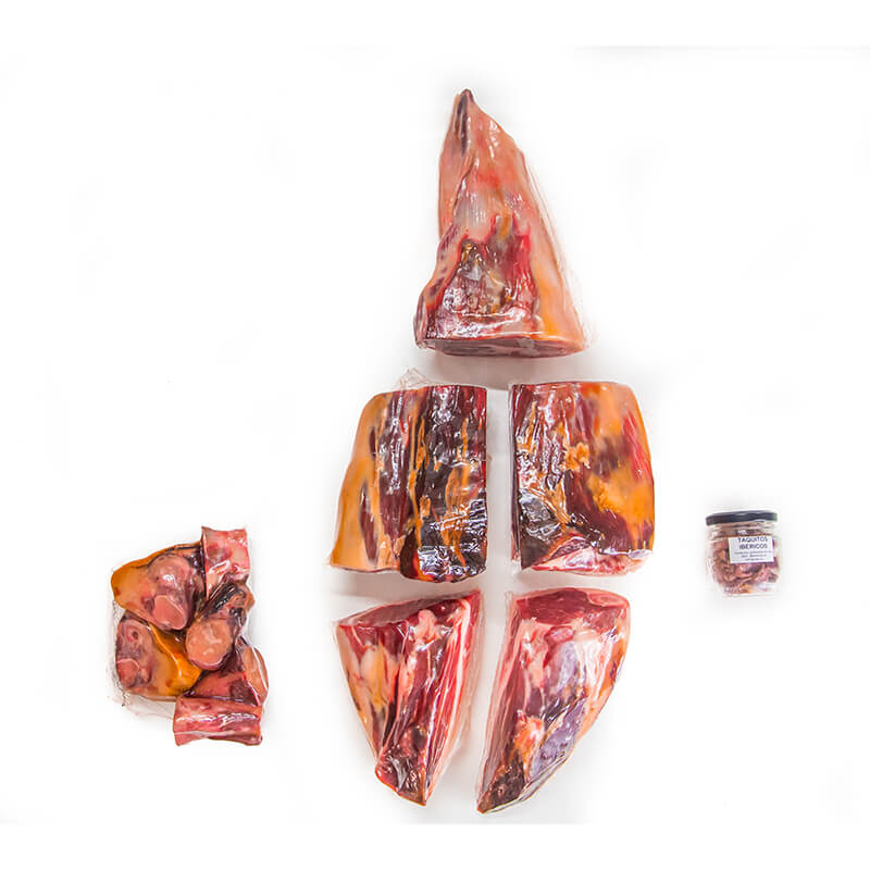 JAMÓN DE CEBO IBÉRICO 50% RAZA IBÉRICA DESHUESADO Y PELADO